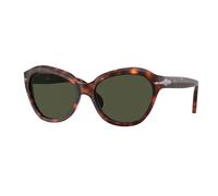 Persol Femme Persol PO0582S 24/31 Lunettes de soleil Acétate Tortue Vert Cat Eye Normale