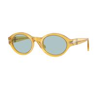 Persol Femme Persol PO3378S LORIS 204/56 Lunettes de soleil Acétate Jaune Bleu Ronde Normale