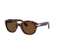Persol Femme Sunglass PO0060S - Couleur du Monture: Havana, Couleur de Lentille: Marron Polarisé