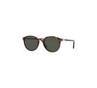Persol Homme Persol PO3210S 24/31 Lunettes de soleil Acétate Tortue Vert Ronde Normale
