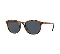 Persol Homme Persol PO3186S 1081R5 Lunettes de soleil Acétate Marron Bleu Ronde Normale