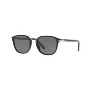 Persol Homme Persol PO3186S 95/58 Lunettes de soleil Acétate Noir Vert Ronde Polarisé