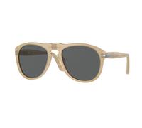 Persol Homme Persol PO0649 1169B1 Lunettes de soleil Acétate Marron Gris Pilote Normale