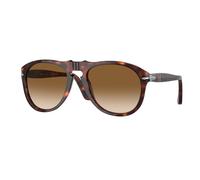 Persol Homme Persol PO0649 24/51 Lunettes de soleil Acétate Tortue Marron Pilote Normale Ombré