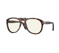 Persol Homme Persol PO0649 24/BL Lunettes de soleil Acétate Tortue Gris Pilote Photochromatique Photochromatique