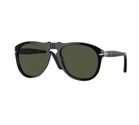 Persol Homme Persol PO0649 95/31 Lunettes de soleil Acétate Noir Vert Pilote Normale
