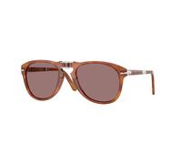 Persol Homme Persol PO0714SM 96/53 Lunettes de soleil Acétate La Havane Violet Pilote Normale