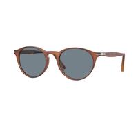 Persol Homme Persol PO3092SM 900656 Lunettes de soleil Acétate Marron Bleu Ronde Normale