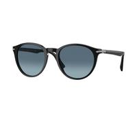 Persol Homme Persol PO3152S 9014Q8 Lunettes de soleil Acétate Noir Bleu Ronde Normale Ombré