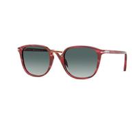 Persol Homme Persol PO3186S 111271 Lunettes de soleil Plastique Rouge Gris Pantos Normale Nuancé