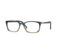 Persol Homme PO3189V 1012 Montures optiques Acétate Gris Transparent Carré Normale