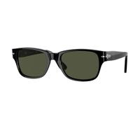 Persol Homme PO3288S 95/31 Lunettes de soleil Acétate Noir Vert Carré Normale
