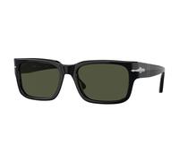 Persol Homme Persol PO3315S 95/31 Lunettes de soleil Acétate Noir Vert Carré Normale