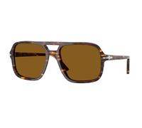 Persol Homme Persol PO3328S 121533 Lunettes de soleil Acétate Marron Marron Pilote Normale