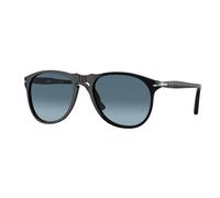 Persol Homme Persol PO9649S 95/Q8 Lunettes de soleil Acétate Noir Bleu Pilote Normale Ombré