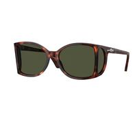 Persol Homme PO0005 24/31 Lunettes de soleil Acétate Tortue Vert Carré Normale