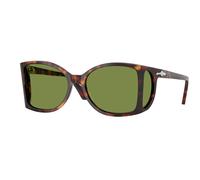 Persol Homme PO0005 24/4E Lunettes de soleil Acétate Tortue Vert Carré Normale