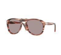 Persol Homme PO0649 123353 Lunettes de soleil Acétate Rouge Violet Pilote Normale