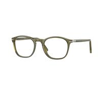 Persol Homme PO3007V 1142 Montures optiques Acétate Vert Transparent Carré Normale