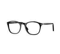 Persol Homme PO3007V 95 Montures optiques Acétate Noir Transparent Carré Normale