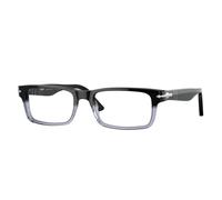 Persol Homme PO3050V 966 Montures optiques Acétate Noir Transparent Carré Normale
