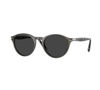 Persol Homme PO3092SM 121948 Lunettes de soleil Acétate Gris Gris Ronde Polarisé