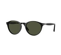 Persol Homme PO3092SM 901431 Lunettes de soleil Acétate Noir Vert Ronde Normale