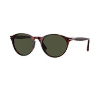 Persol Homme PO3092SM 901531 Lunettes de soleil Acétate Tortue Vert Ronde Normale