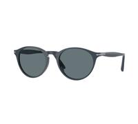 Persol Homme PO3092SM 90693R Lunettes de soleil Acétate Bleu Bleu Ronde Polarisé