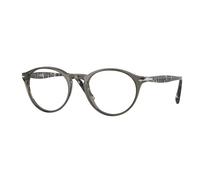 Persol Homme PO3092V 1219 Montures optiques Acétate Gris Transparent Pantos Normale