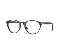 Persol Homme PO3092V 9038 Montures optiques Acétate Bleu Transparent Pantos Normale