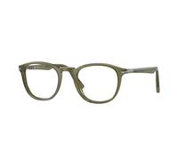 Persol Homme PO3143V 1142 Montures optiques Acétate Vert Transparent Ronde Normale