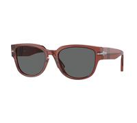 Persol Homme PO3231S 1104B1 Lunettes de soleil Plastique Rouge Gris Carré Normale