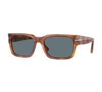 Persol Homme PO3315S 96/3R Lunettes de soleil Acétate Marron Bleu Carré Polarisé