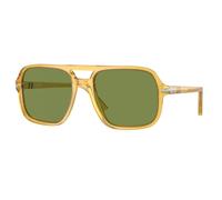 Persol Homme PO3328S 204/4E Lunettes de soleil Acétate Jaune Vert Pilote Normale Antireflet