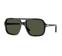 Persol Homme PO3328S 95/31 Lunettes de soleil Acétate Noir Vert Pilote Normale