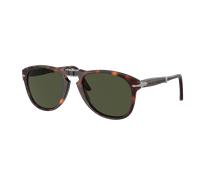 Persol Homme Sunglass 714 - Original - Couleur du Monture: Havana, Couleur de Lentille: Vert