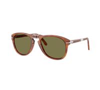 Persol Homme Sunglass 714SM - Steve McQueen - Couleur du Monture: Terre de Sienne, Couleur de Lentille: Polarisé Vert