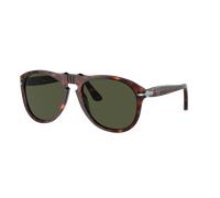 Persol Homme Sunglass PO0649 649 - Original - Couleur du Monture: Havana, Couleur de Lentille: Vert