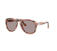 Persol Homme Sunglass PO0649 649 - Original - Couleur du Monture: Striped Red & Green, Couleur de Lentille: Violet