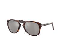 Persol Homme Sunglass PO0714SM 714SM - Steve McQueen - Couleur du Monture: Havana, Couleur de Lentille: Plaqué platine