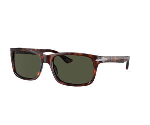 Persol Homme Sunglass PO3048S - Couleur du Monture: Havana, Couleur de Lentille: Vert