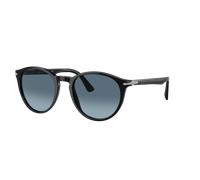 Persol Homme Sunglass PO3152S - Couleur du Monture: Noir, Couleur de Lentille: Bleu dégradé Azur