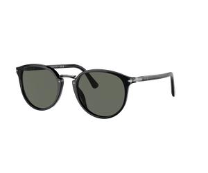 Persol Homme Sunglass PO3210S - Couleur du Monture: Noir, Couleur de Lentille: Vert
