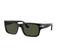 Persol Homme Sunglass PO3315S - Couleur du Monture: Noir, Couleur de Lentille: Vert