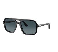 Persol Homme Sunglass PO3328S - Couleur du Monture: Noir, Couleur de Lentille: Bleu foncé dégradé Bleu clair