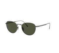 Persol Homme Sunglass PO5002ST - Couleur du Monture: Étain, Couleur de Lentille: Vert