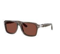 Persol Homme Sunglass PO8002S - Couleur du Monture: Gris Opaline, Couleur de Lentille: Rouge