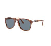 Persol Homme Sunglass PO9649S - Couleur du Monture: Terre de Sienne, Couleur de Lentille: Bleu