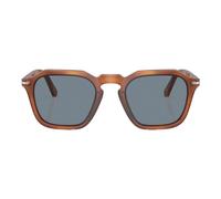 Persol Unisex Persol PO3292S 96/56 Lunettes de soleil Acétate Marron Bleu Carré Normale